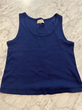 2/$7 Universal Thread Royal Blue Ribbed Crop Top